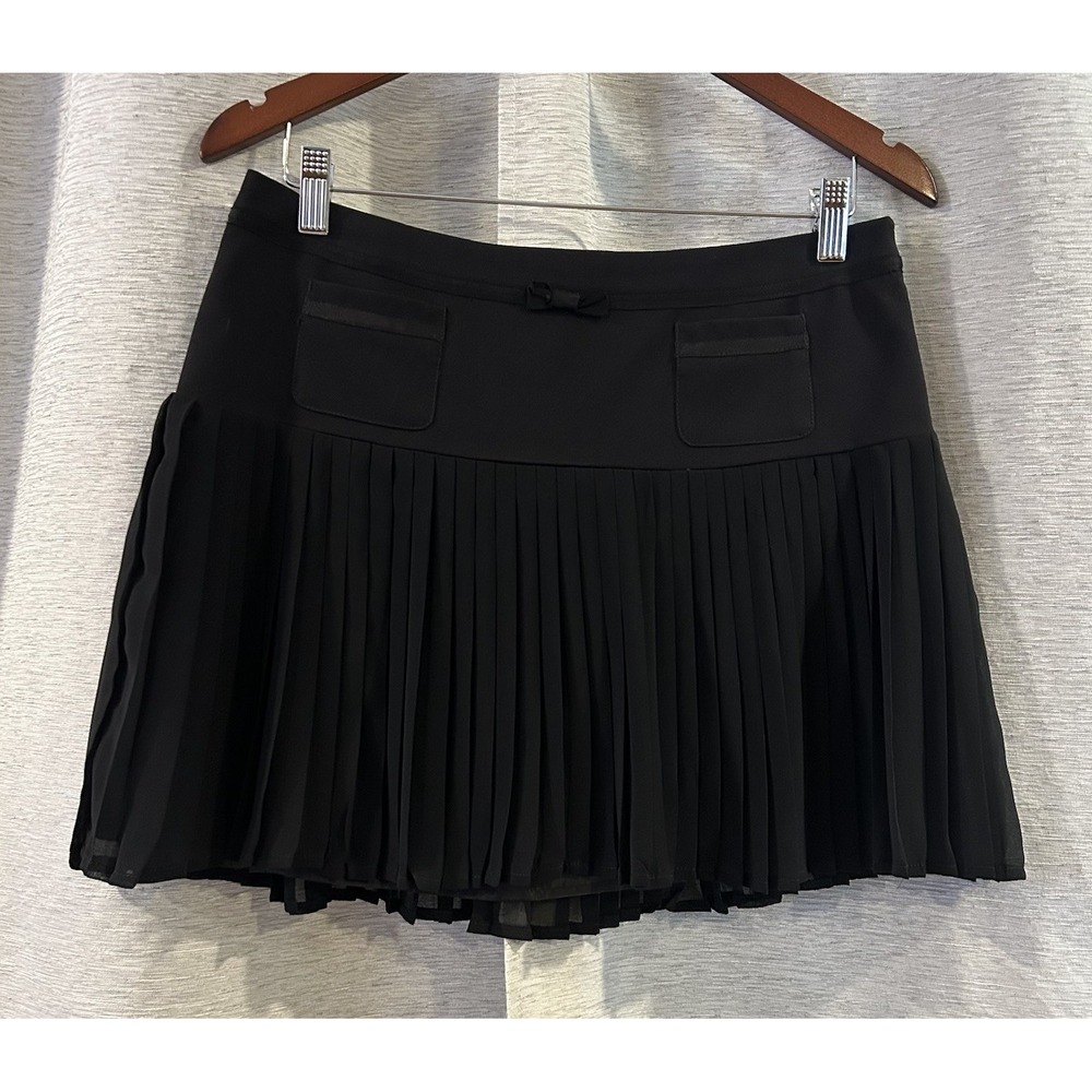 y2k 2000s Jessica Simpson‎ Pleated Mini Micro Skirt Size 7/8 Coquette